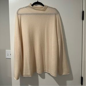 J. Crew Cream Cashmere Sweater Size 3X